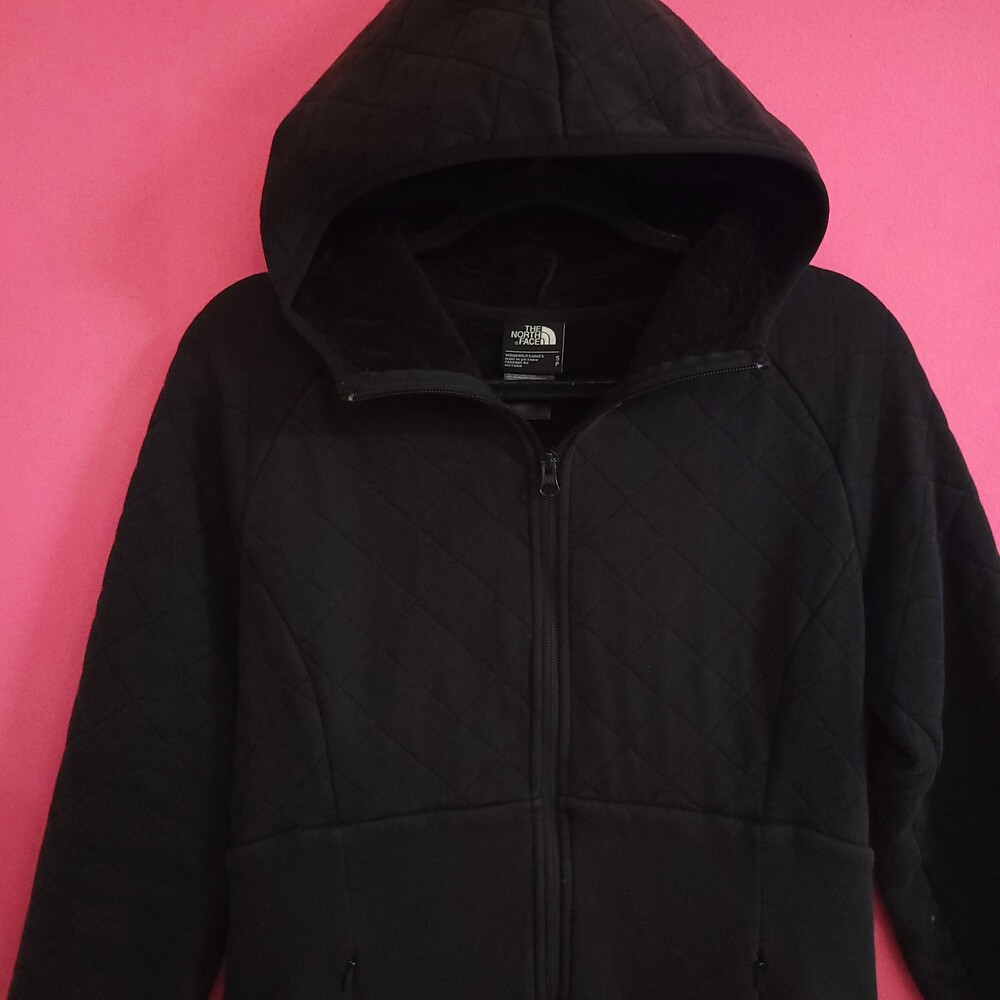 The North Face Women's Small Black Quilted Hooded Jacket